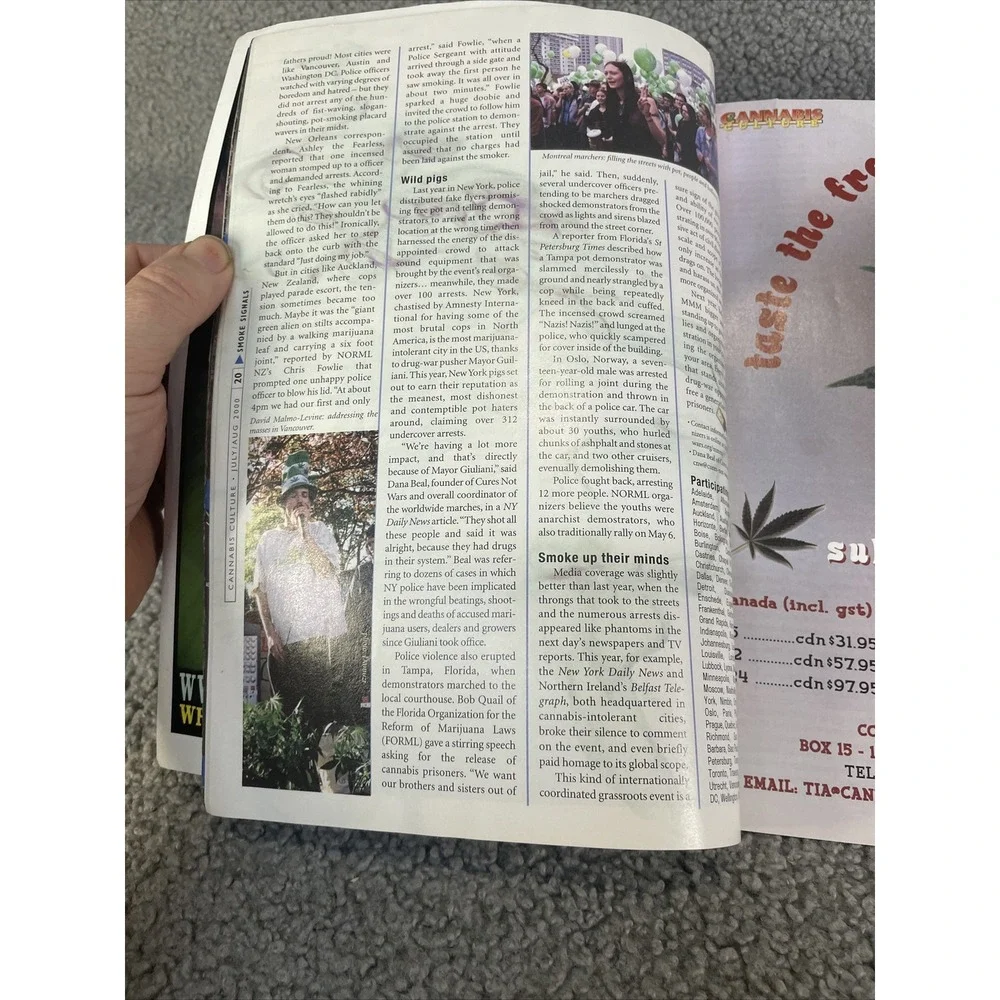 CANNABIS CULTURE MAGAZINE‎ JULY/AUGUST 2000